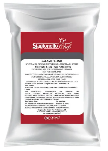 Stagionello Curing Salts and Spice Blends for Rapid Fermentation Salami Felino Salami 2.16 kg / bag