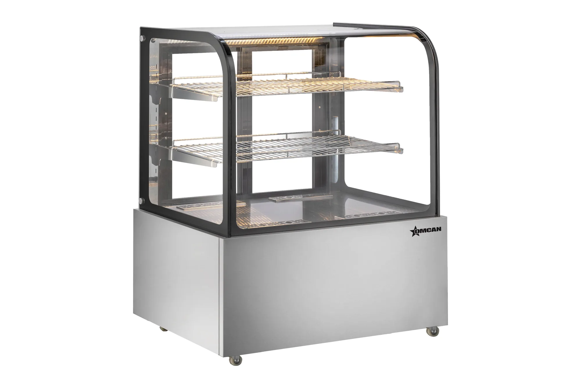49" Floor Model Display Warmer, 2 Shelves, Curved Glass, Full-Service, 16.2 cu. ft. (460 L) capacity - 110V, 800W