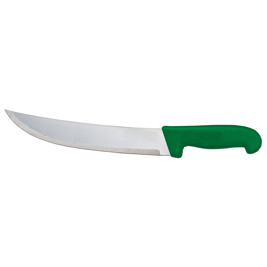 10" Steak Knife with Green Polypropylene Handle