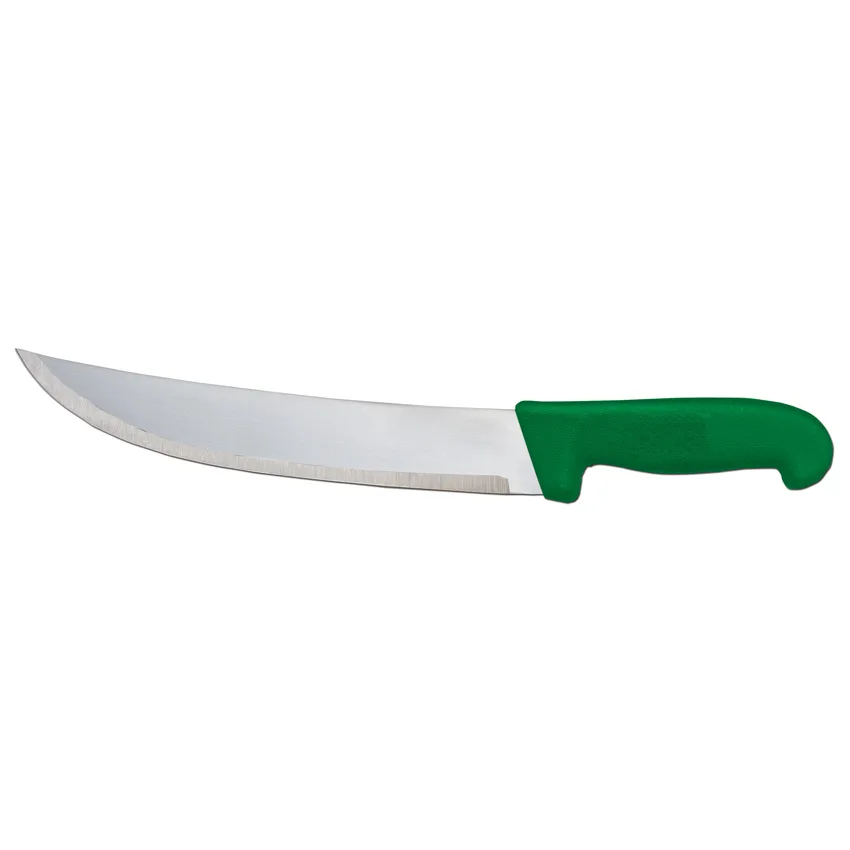 10" Steak Knife with Green Polypropylene Handle