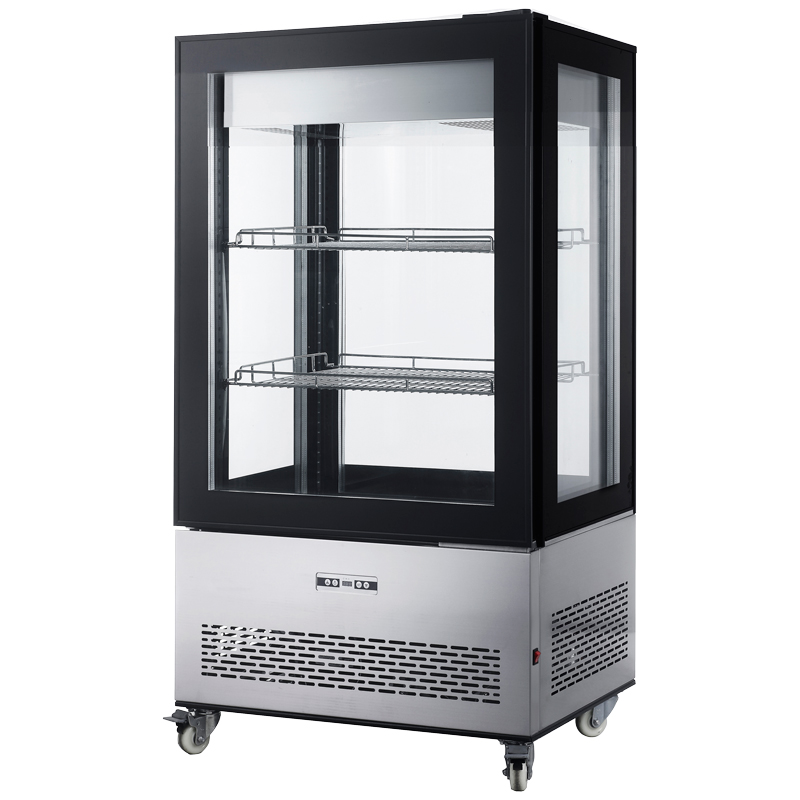 33″ Refrigerated Display Case with Four-Sided Glass 59″ Tall, 12.36 cu.ft. (350 Liter)