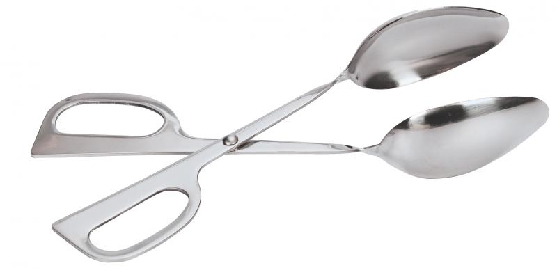 10" Stainless Steel Scissor Salad Tongs – Double Spoons