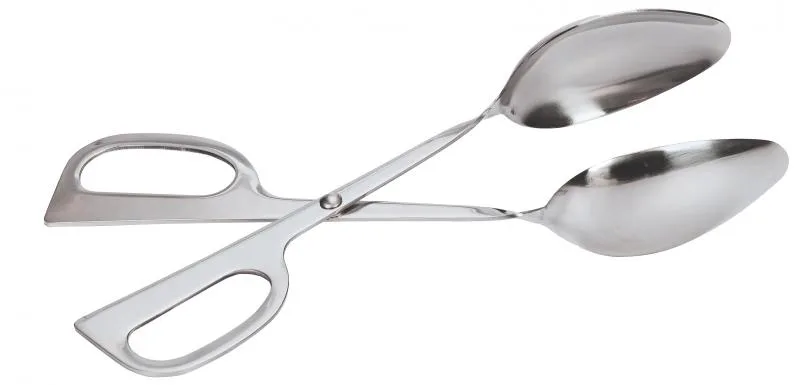 10" Stainless Steel Scissor Salad Tongs – Double Spoons
