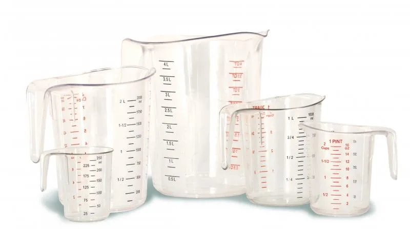 Clear Polycarbonate Measuring Cups – 5 pcs / set