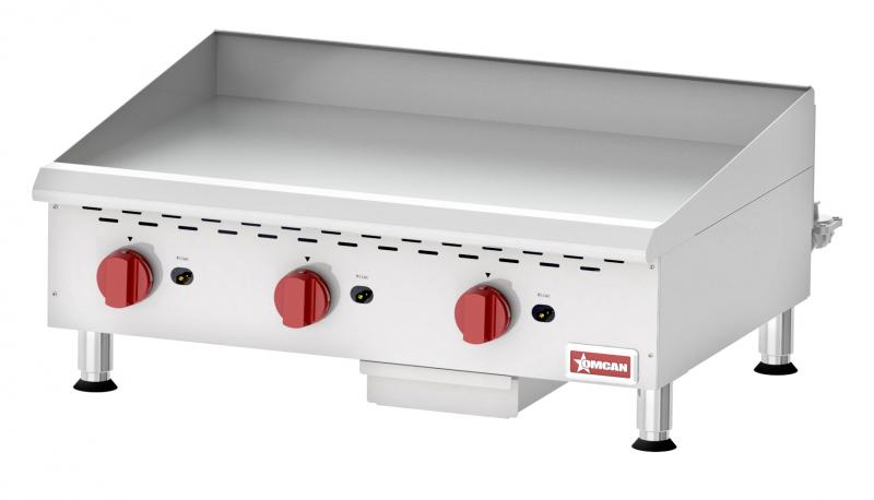 Elite 36″ Countertop Gas Griddle 3 Burner with Manual Control, 90,000 BTU