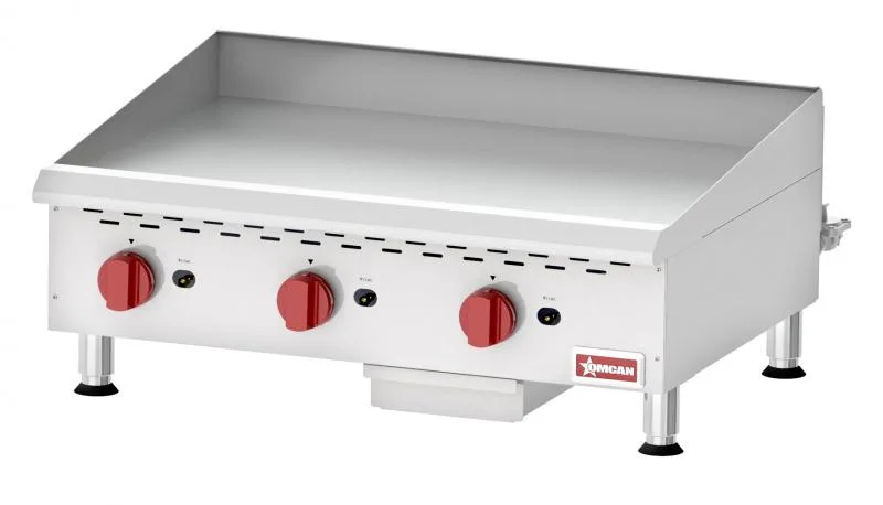 Elite 36″ Countertop Gas Griddle 3 Burner with Manual Control, 90,000 BTU