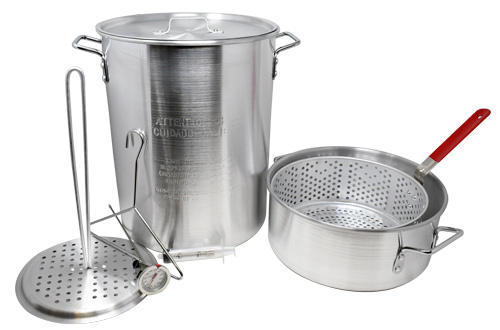 30 Qt Turkey Fryer and 10 Qt Fish Fryer/Boiler/Steamer Set
