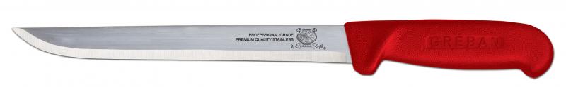 8" Straight Blade Fillet Knife with Red Handle