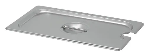 Third-Size Slotted Stainless Steel Steam Table Pan Cover