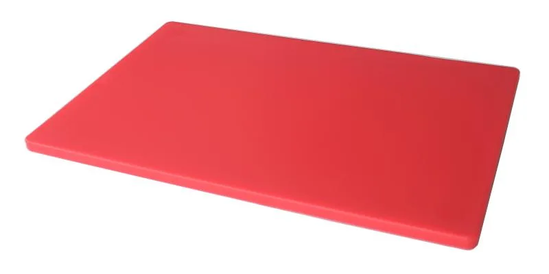 15″ x 20″ x 1/2″ Polyethylene Red Rigid Cutting Board
