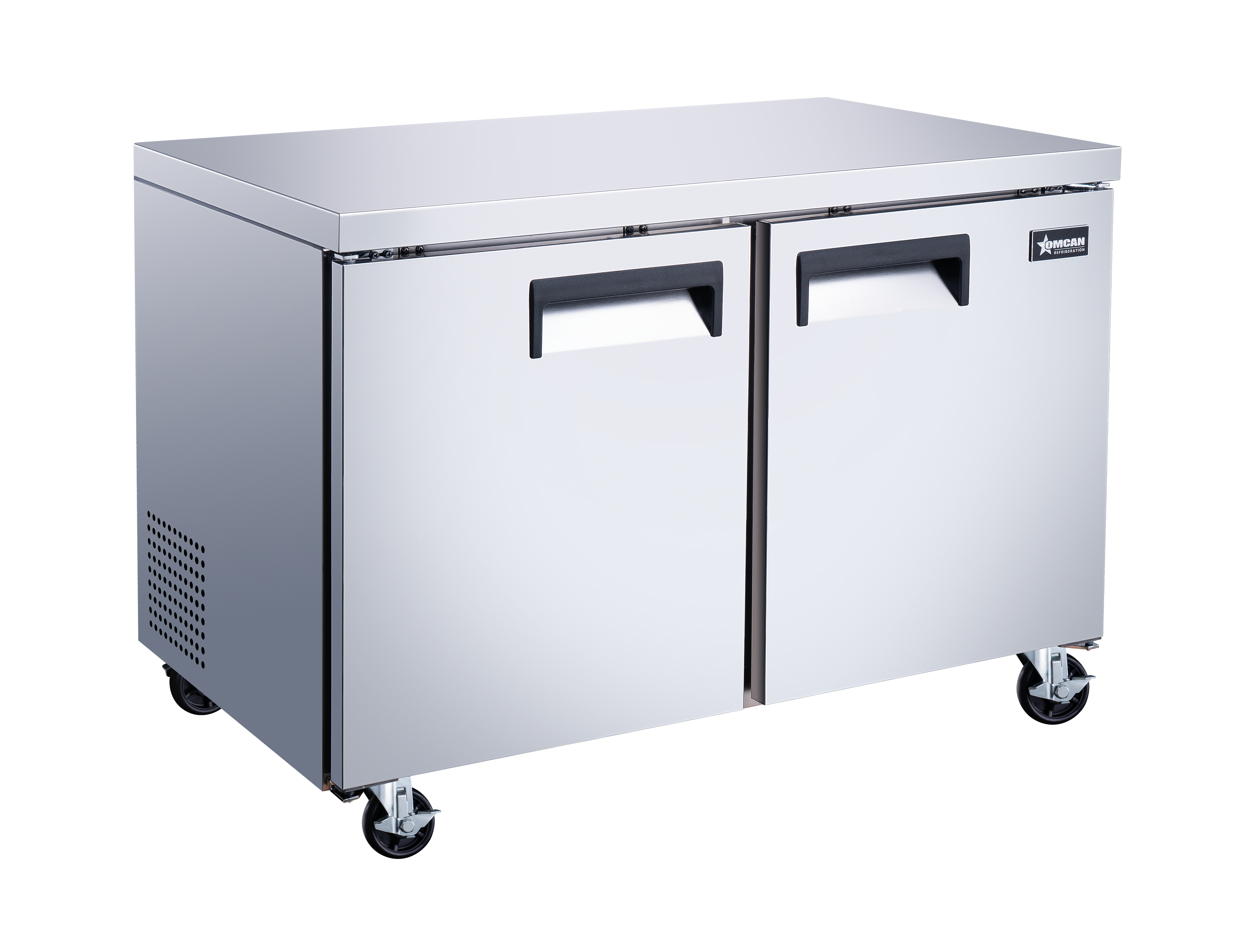 48″ Two (2) Door Undercounter Freezer, 12 cu.ft. (338 L), Stainless Steel