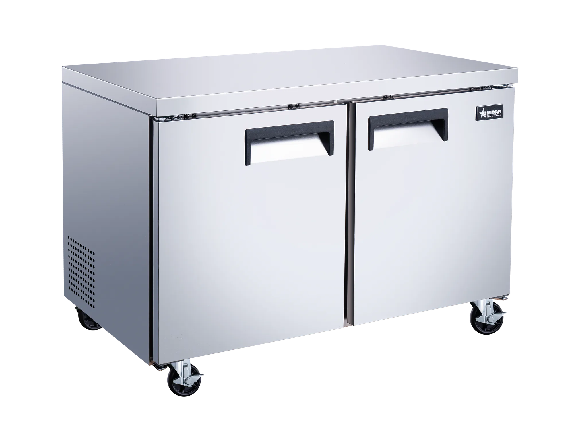 48″ Two (2) Door Undercounter Freezer, 12 cu.ft. (338 L), Stainless Steel