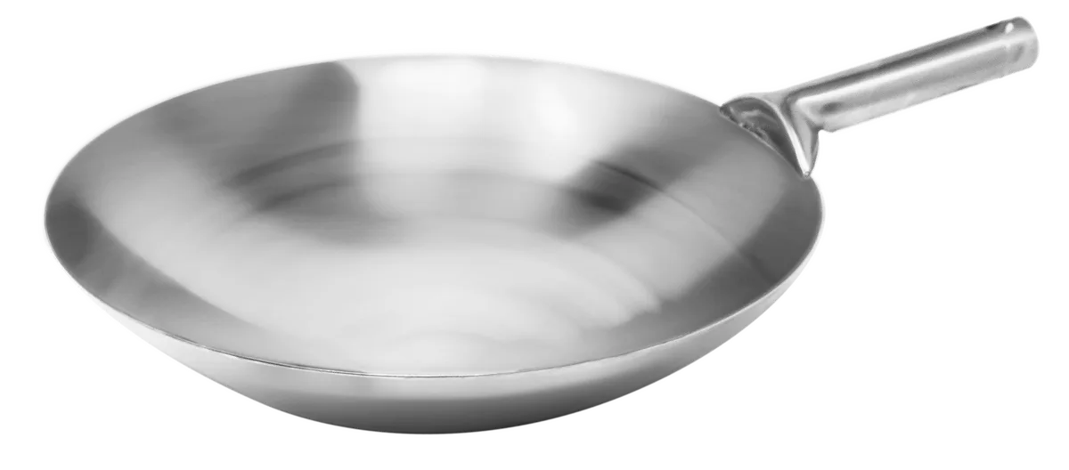 14″ Mandarin Wok Stainless Steel, Welded Joint
