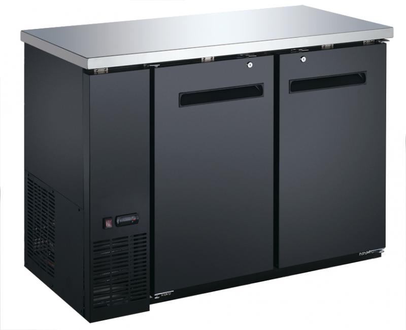 49" Solid 2-Door Bottle Cooler with 11.8 cu. ft. capacity