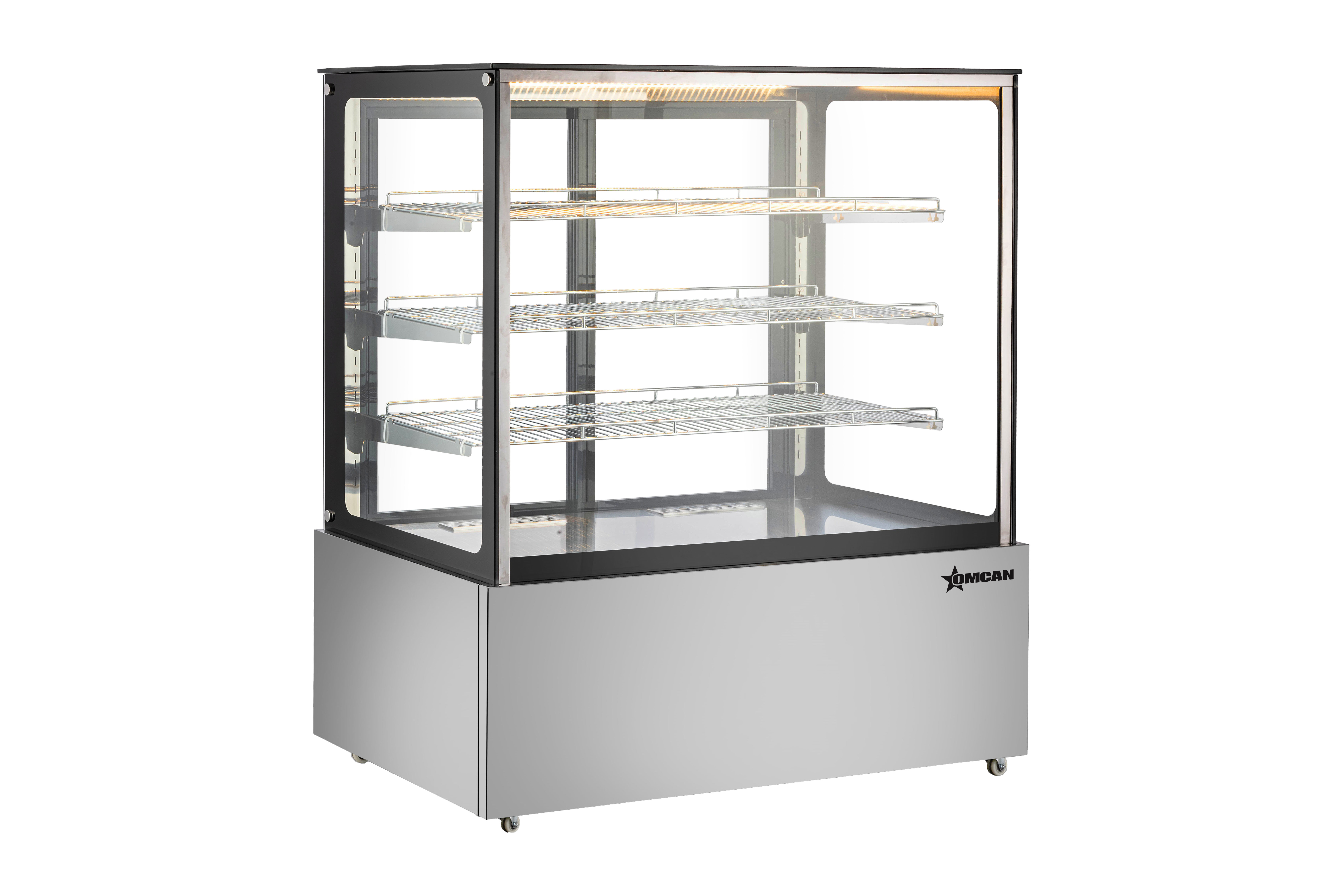 49" Square-Glass Countertop Display Warmer with 21 cu.ft. (605 L) capacity – 110V, 800W