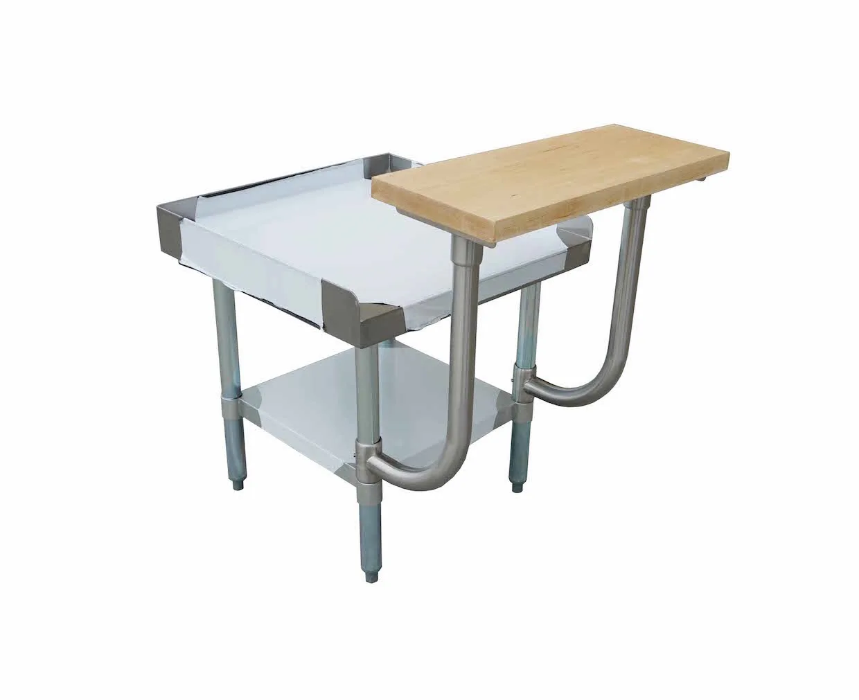 10″ x 60″ Wooden Adjustable Cutting Board for 60″ Long Equipment Stand