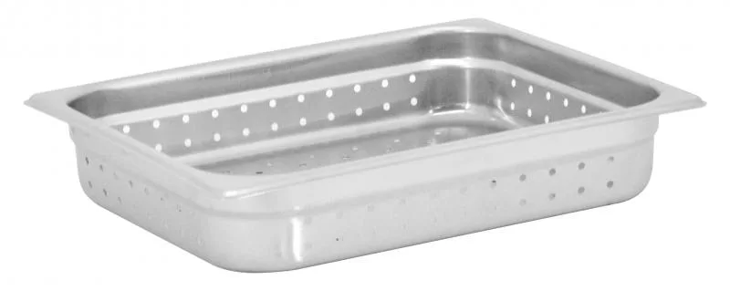 GN 1/2 Half-Size, 25-gauge Stainless Steel Perforated Steam Table Pan – 2.5″ Deep