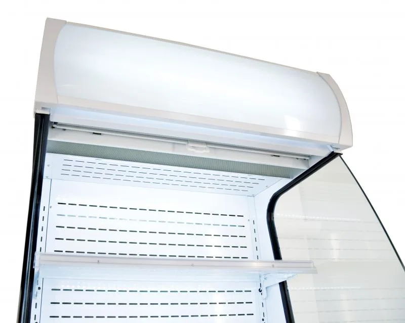 34″ Two (2) Shelf Refrigerated Floor Open Display Case, 12.7 cu.ft (360 L), White