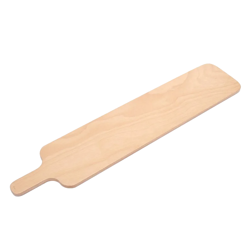 Linea Dori 24” x 6” Beech Wood Crostini Serving Board 1/2" Thick with 4” Handle