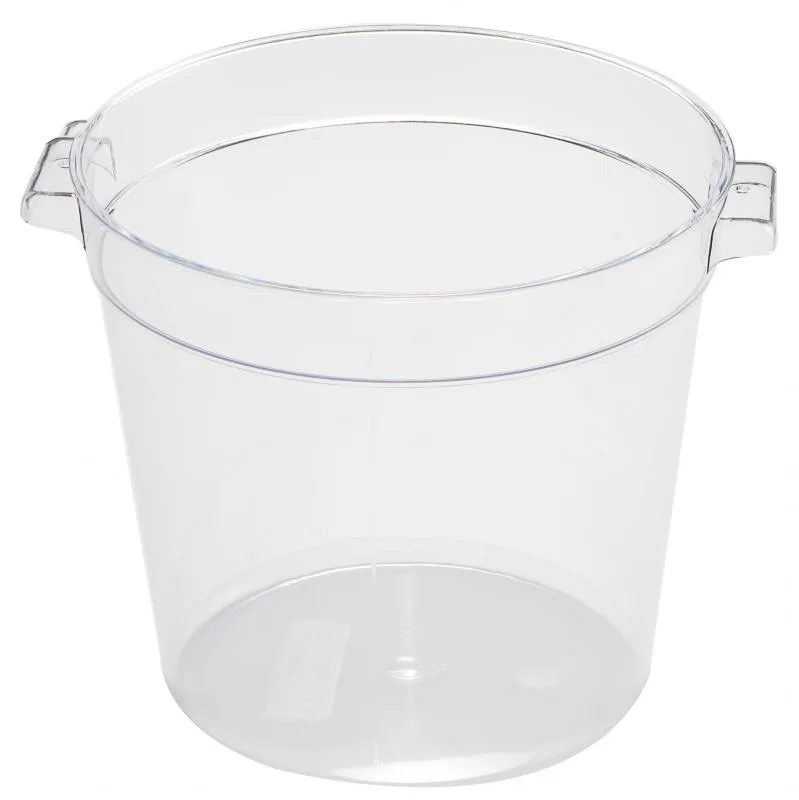 4 qt Polycarbonate Clear Round Food Storage Container