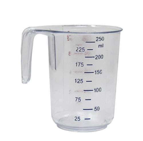 1 Cup (250 ml) Clear Polycarbonate Measuring Cup