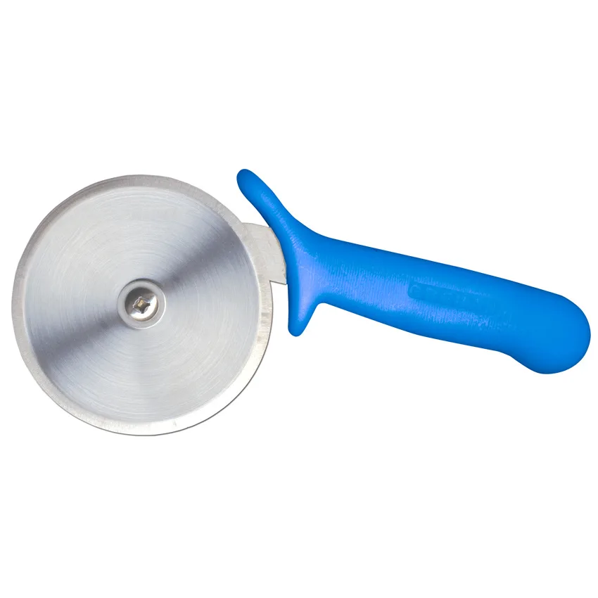 4" R-Style Pizza Cutter with Blue Handle