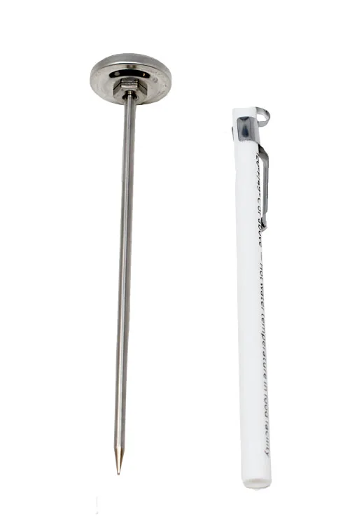 Pocket Test Thermometer 1″ dia. with Built-In Clip On The Protective Sleeves NSF
