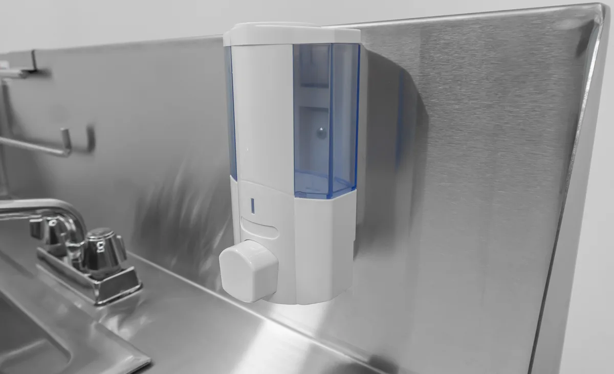 Portable Hand Sink with Backsplash and Water Heater Tank and Pump