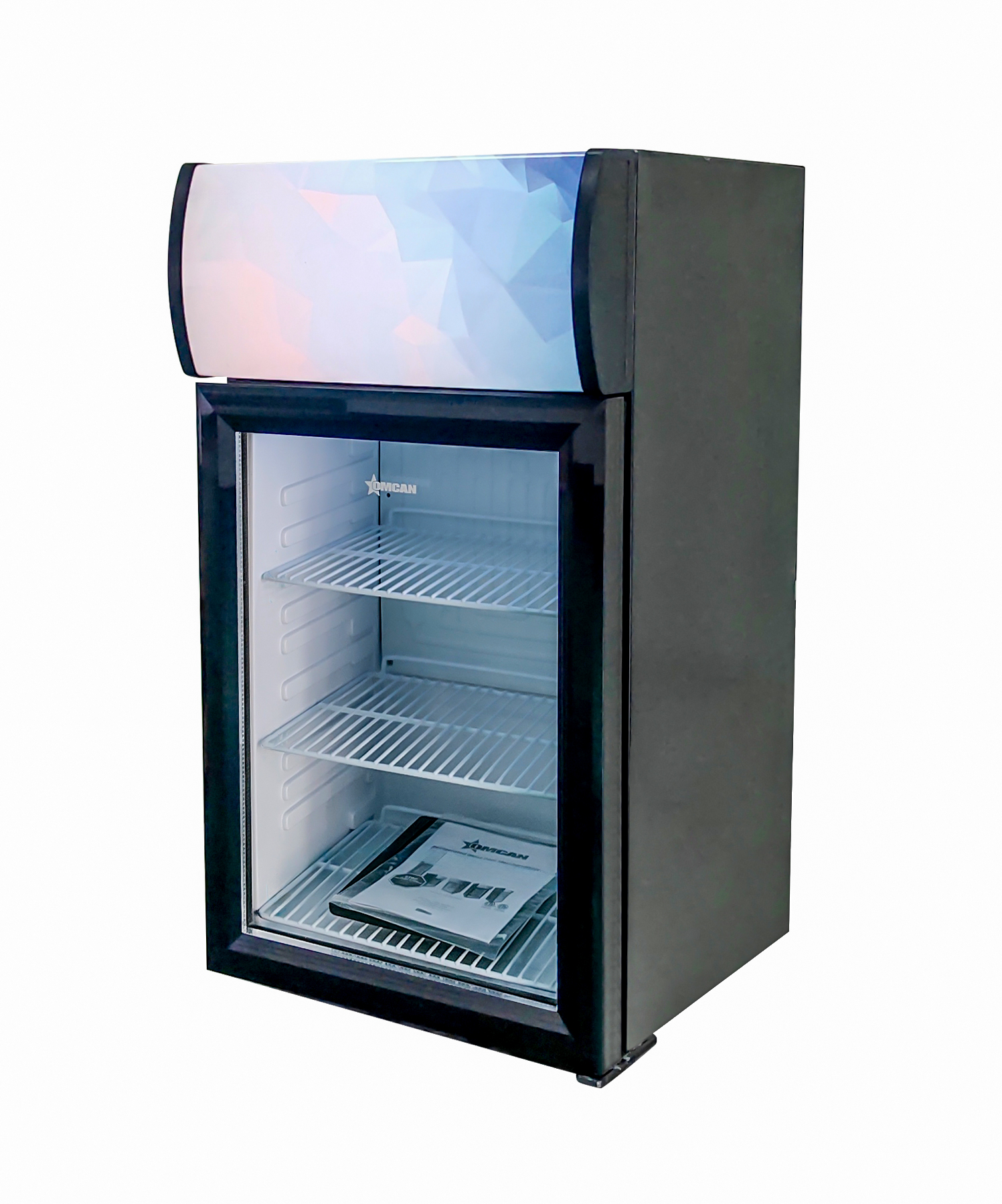 16″ One (1) Glass Door Countertop Display Refrigerator, 1.41 cu.ft (40 Liter), Black