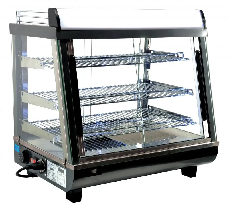 26" Display Warmer, 3 Shelves, Sliding Front and Back Doors, Self/Full-Service, 3.3 cu.ft. (96 L) Capacity