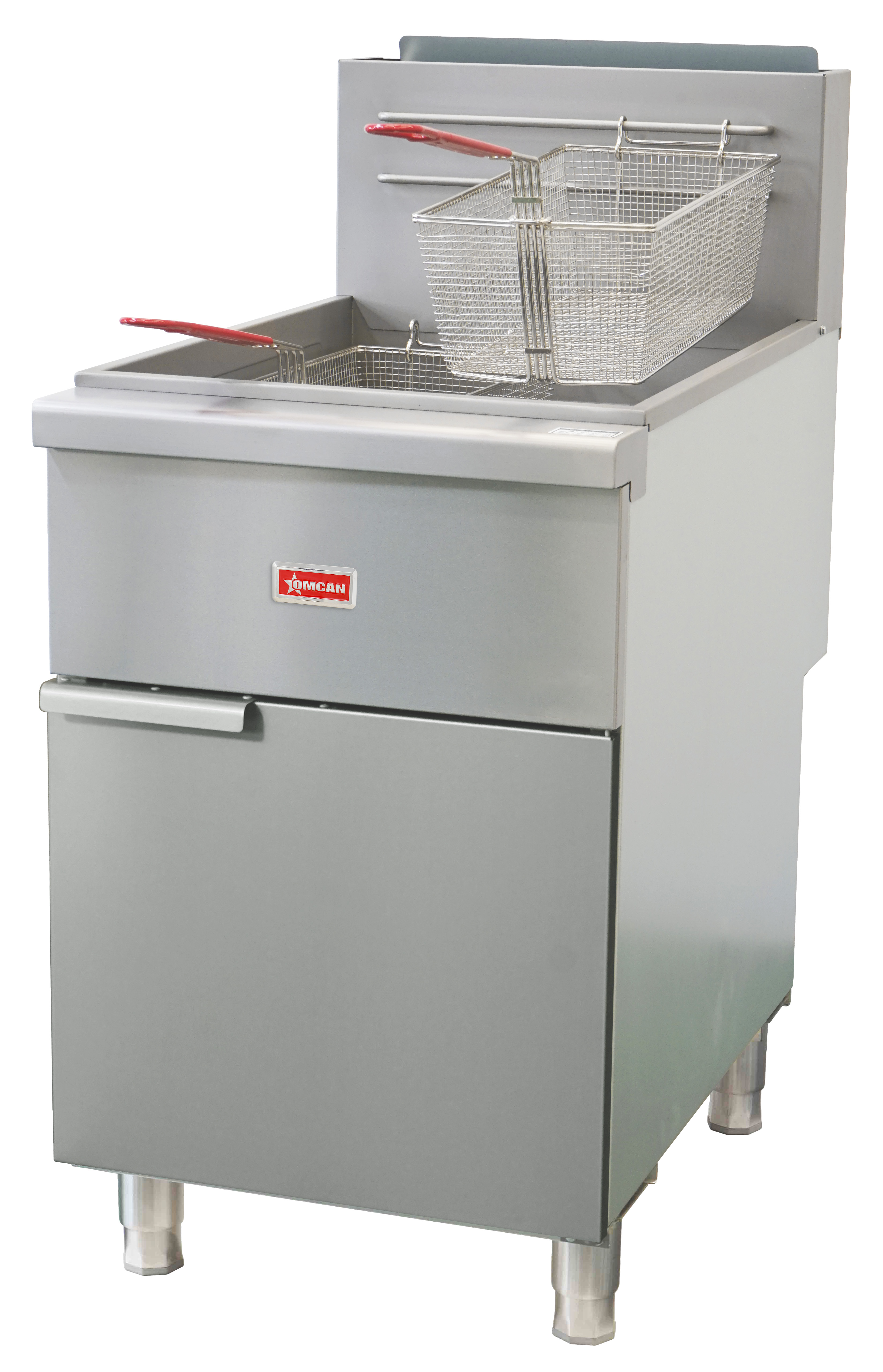 75 - 80 lb Tube-Fired Liquid Propane Gas Floor Fryer – 150,000 BTU