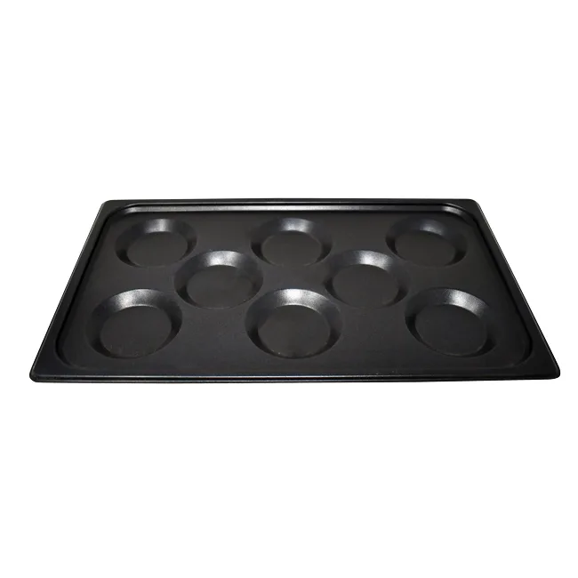 Full Size 12″ x 20″ Non-Stick Aluminum Multi-Baker Pan with 8 molds for Combi-Oven