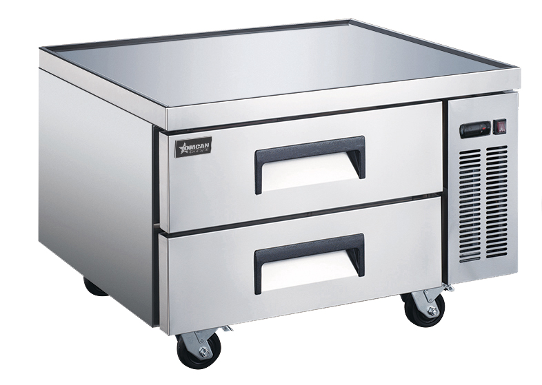 36″ Two (2) Drawers Refrigerated Chef Base, 6 cu.ft. (161 L), Stainless Steel