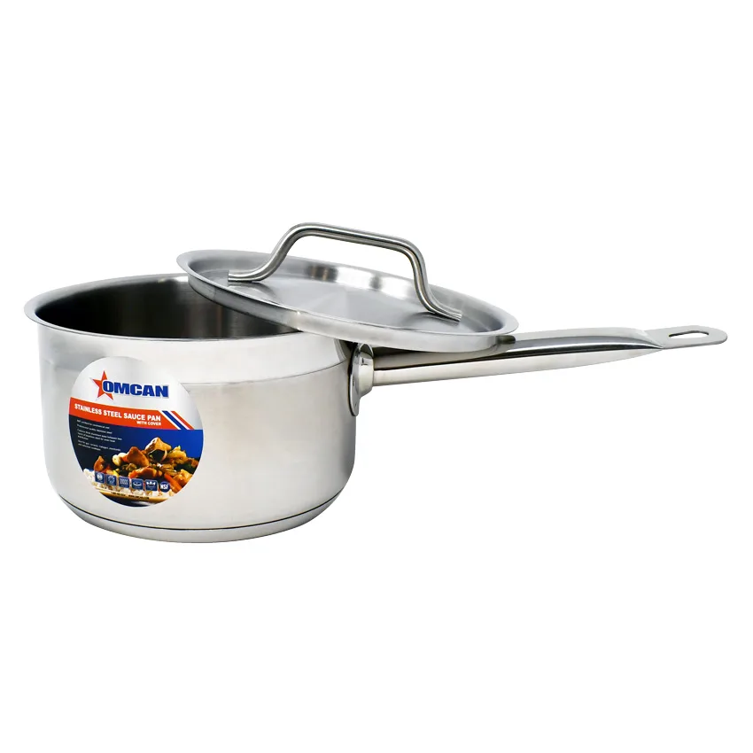 2 qt Stainless Steel Sauce Pan with Lid and Handle