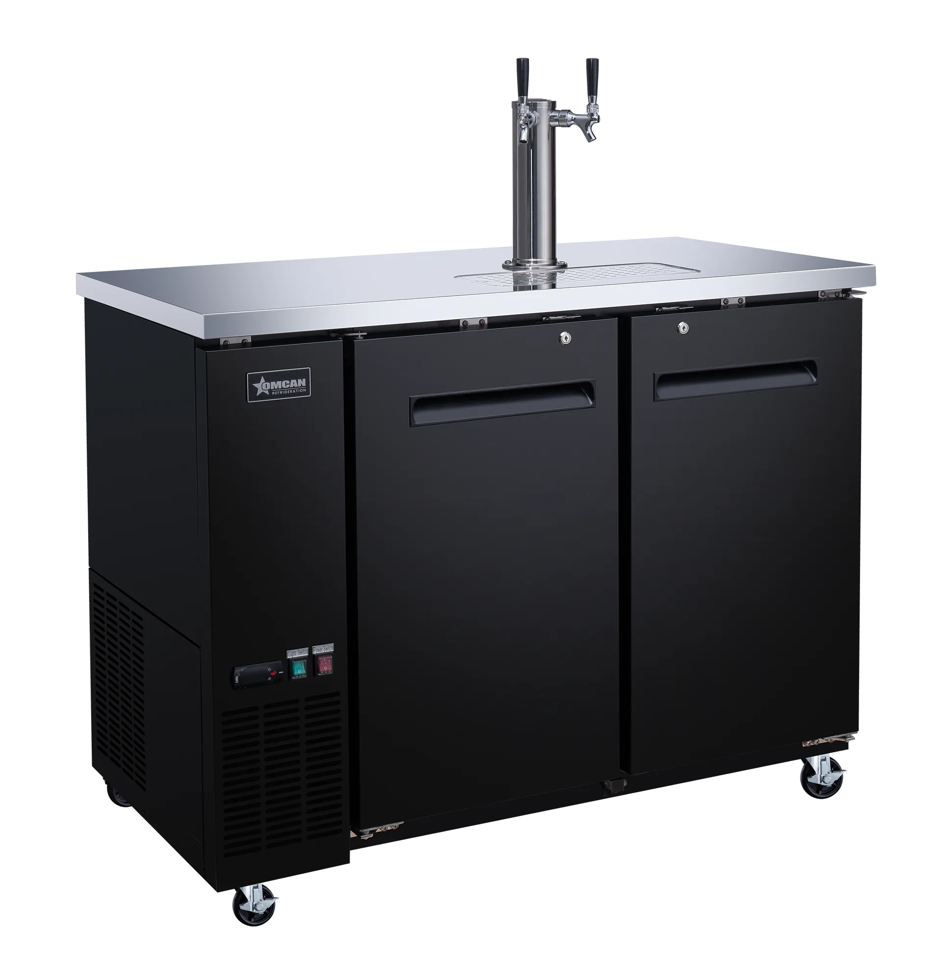 49″ Two (2) Door Kegerator / Beer Dispenser with 1 Tap, 11.8 cu.ft. (335 L)