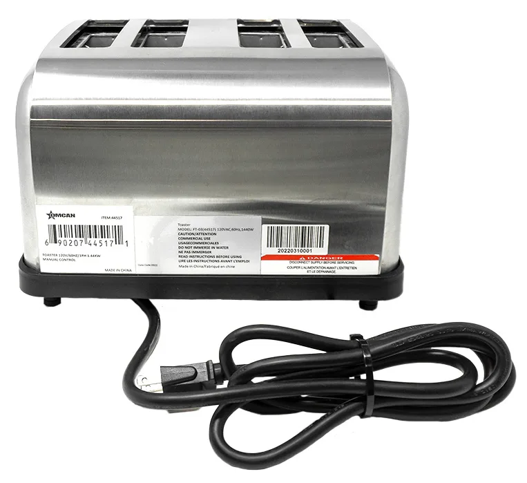 4-Slice Commercial Pop-up Toaster – Standard duty