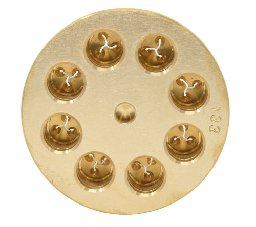 Pasta Die #133 Fusilli 3 Rings 10mm