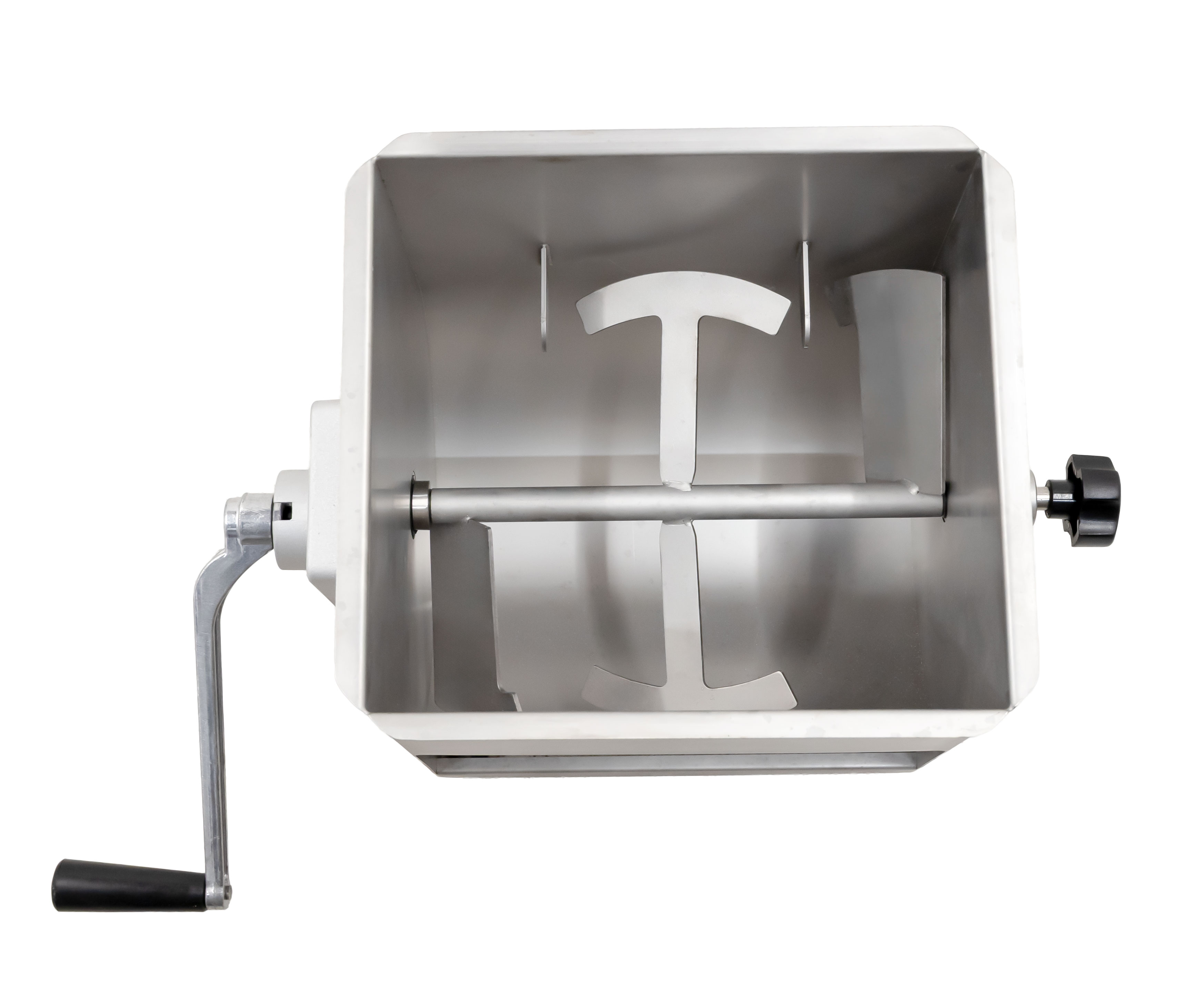 Stainless Steel Manual Non-Tilting Meat Mixer 44 lbs