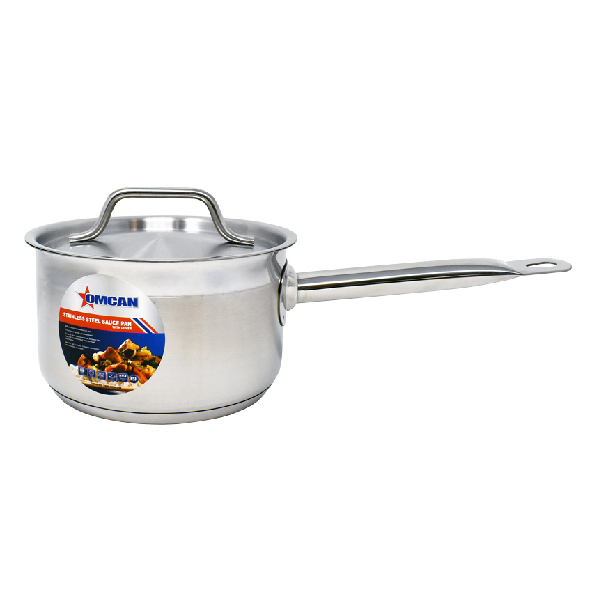 2 QT Stainless Steel Sauce Pan with Lid and Handle
