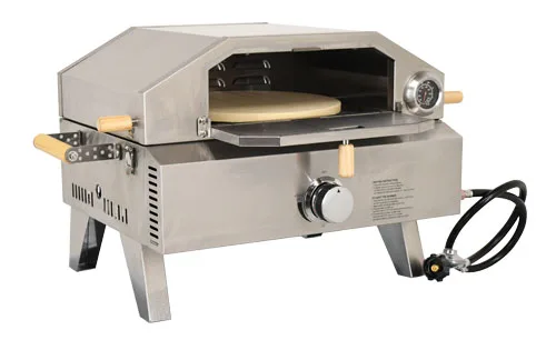 Stainless Steel Propane Pizza Oven with Foldable Legs 12,000 BTU