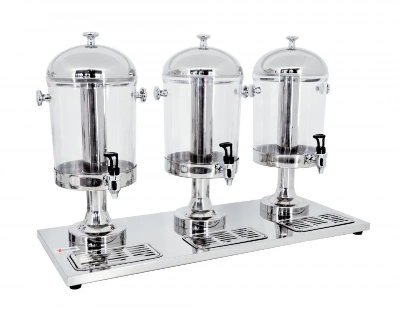 3 x 8 qt Triple Ice-Cooled Juice Dispenser