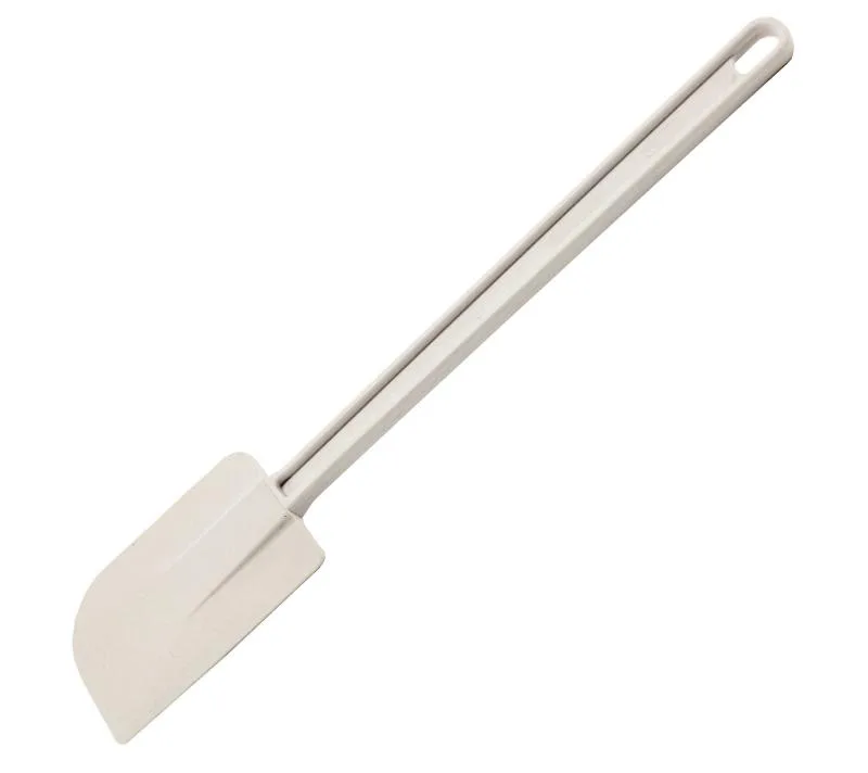 14" White Rubber Scraper with Plastic Handle