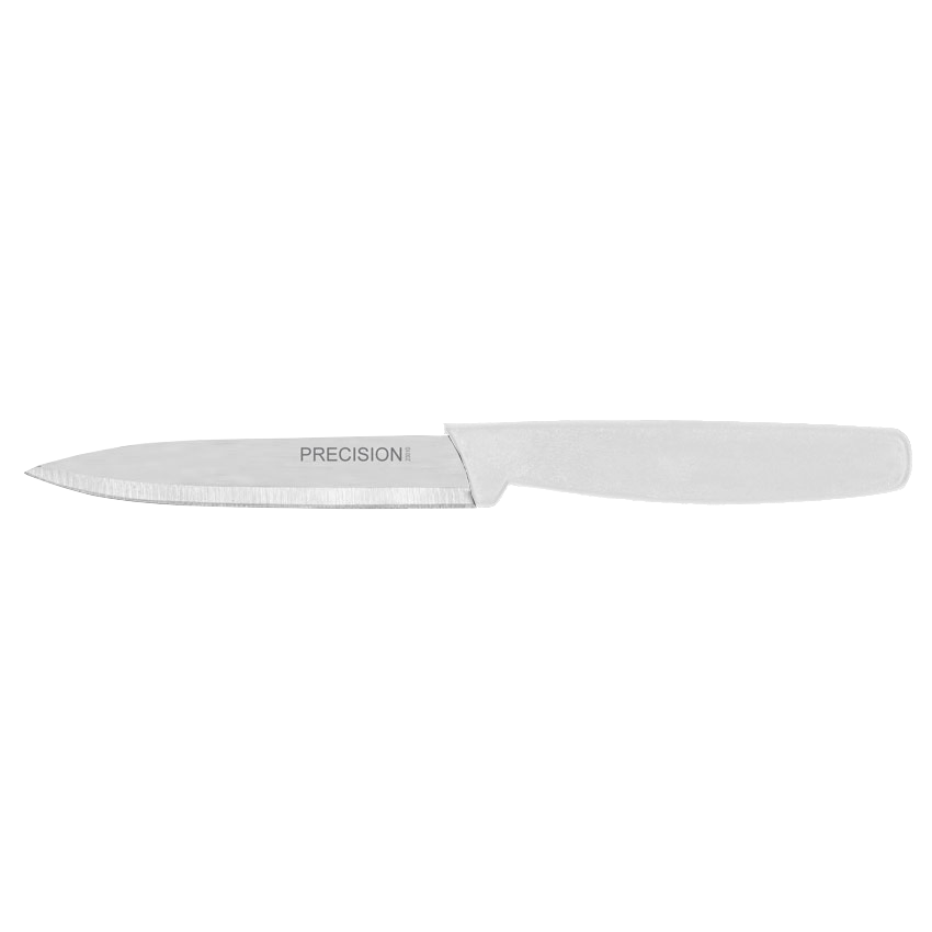 4" Paring Knife with White Polypropylene Handle
