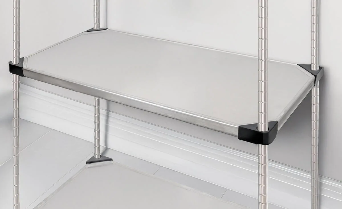 18″ x 36″ Stainless Steel Solid Shelf for Chrome Racks