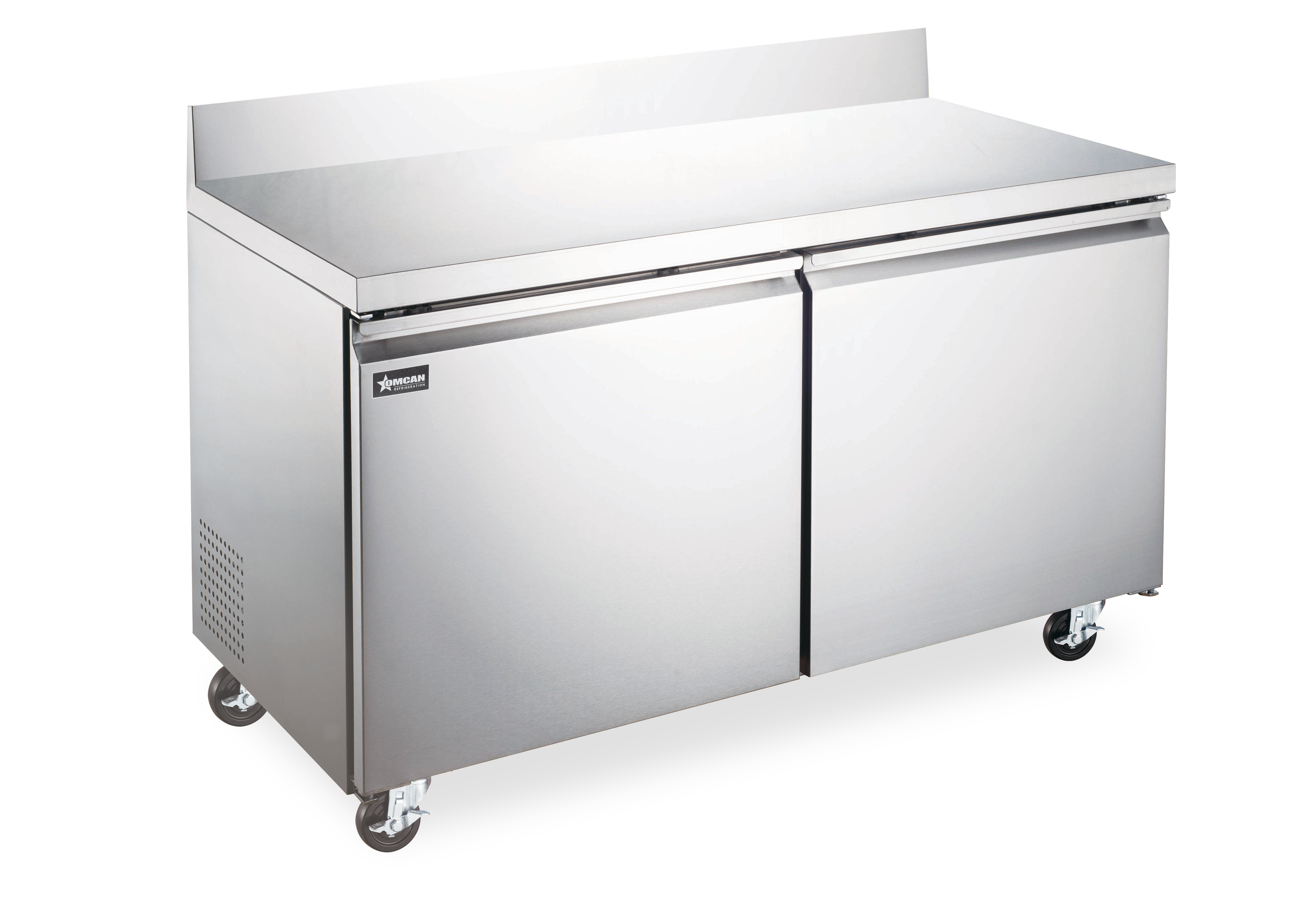 47″ Two (2) Door Worktop Refrigerator with Backsplash, 11 cu.ft. (320 L), Stainless Steel