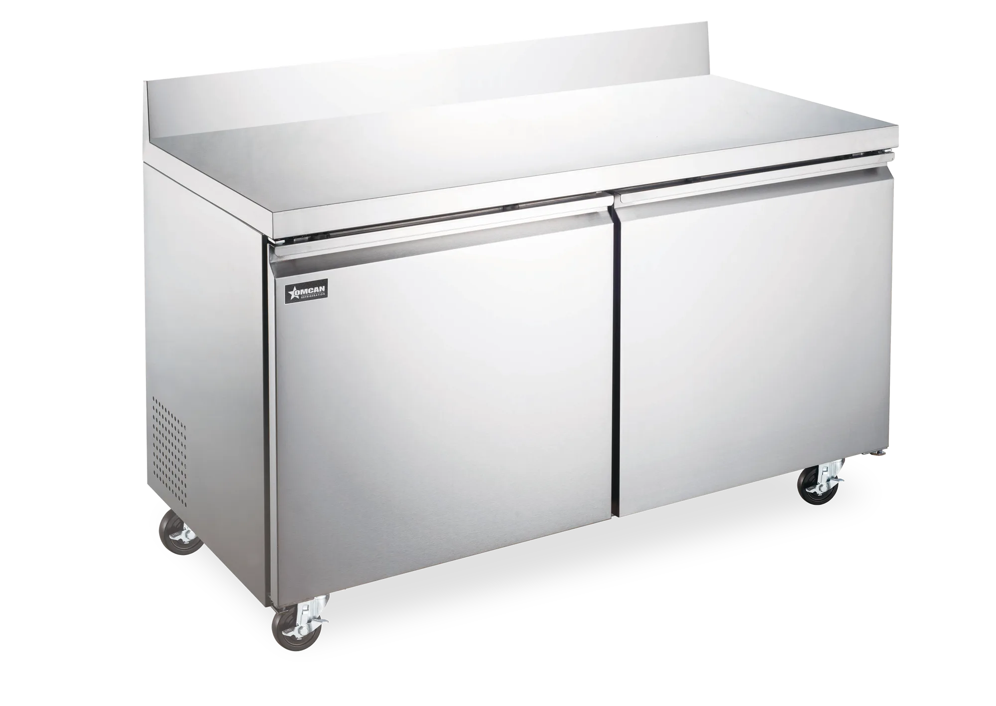 47″ Two (2) Door Worktop Refrigerator with Backsplash, 11 cu.ft. (320 L), Stainless Steel