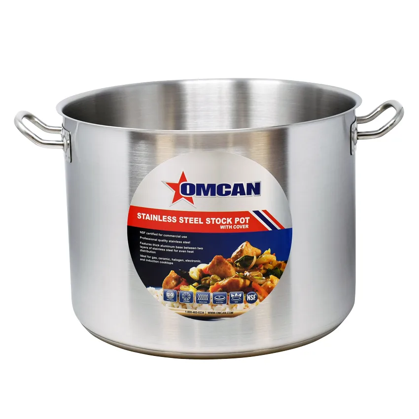 40 qt Stainless Steel Stock Pot with Lid