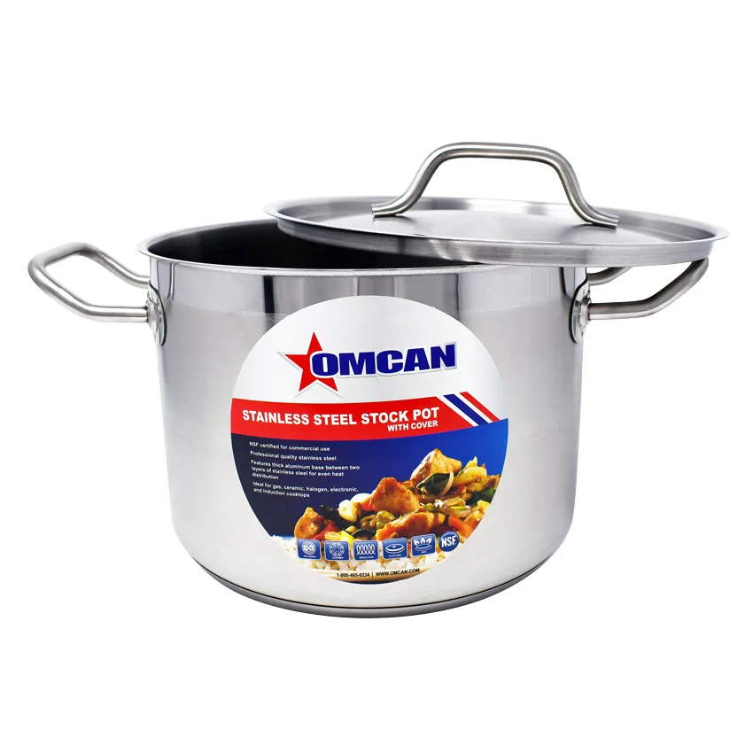 8 qt Stainless Steel Stock Pot with Lid