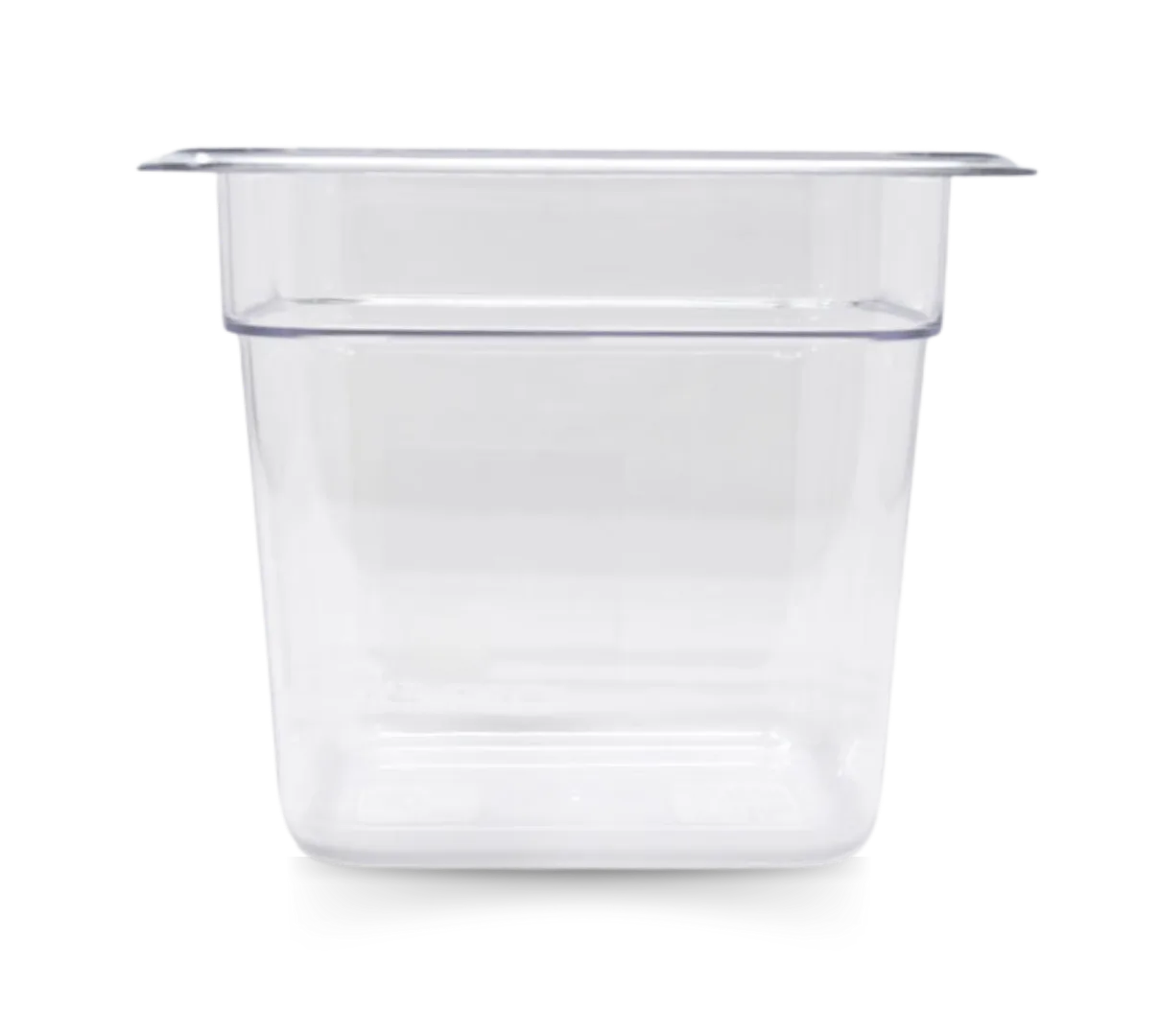 GN 1/6 Sixth-size Polycarbonate Clear Food Pan, 6″ Deep