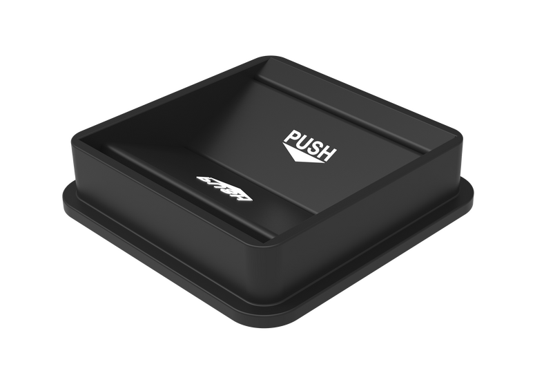 Black Swing Lid for Square Trash Can #81195